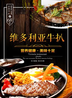 牛排海报