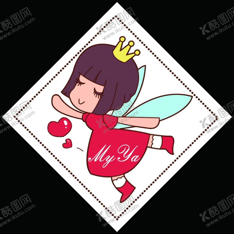 编号：67385707130346507549【酷图网】源文件下载-卡通小美女