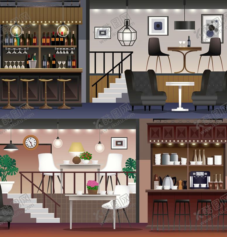 编号：73336912191739042508【酷图网】源文件下载-多样室内家居装饰场景