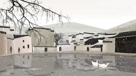 中国风建筑插画