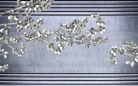 手绘花卉插画水彩高清叶子