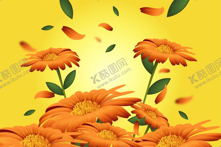 编号：41508309250037210831【酷图网】源文件下载-矢量花卉背景 