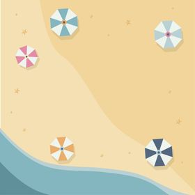 海滩顶视图风景夏日风景旅行旅游