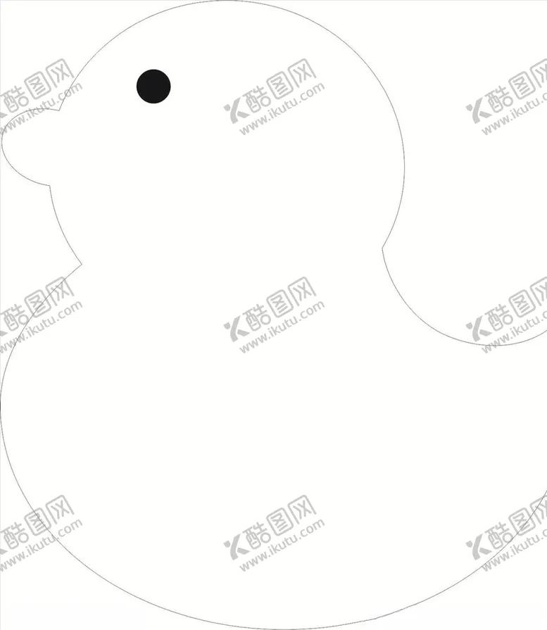 编号：66899306280155536032【酷图网】源文件下载-矢量卡小鸭子线条可填颜色