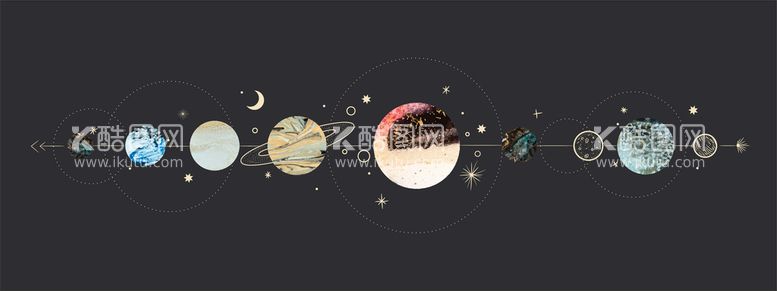 编号：60742109301631575271【酷图网】源文件下载-月相月轮塔罗牌背景星座测试上帝