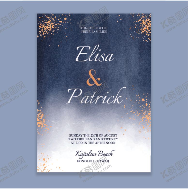 编号：28707310011559459146【酷图网】源文件下载-婚礼请柬水墨背景水彩背景