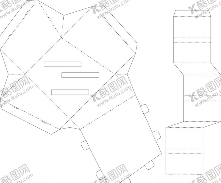 编号：62066404260833212158【酷图网】源文件下载-包装设计盒子刀模