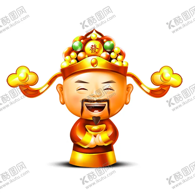 编号：39012503312351485897【酷图网】源文件下载-卡通财神PNG免扣素材