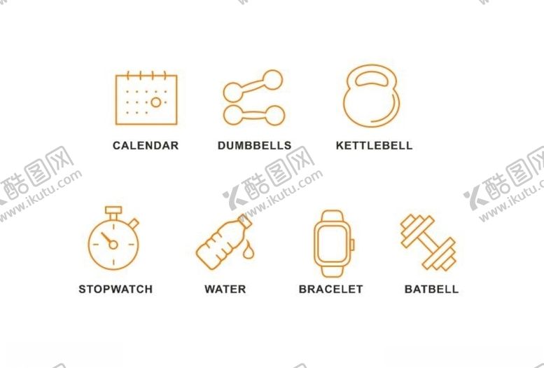 编号：30988010121021405058【酷图网】源文件下载-健康减肥体质小图标矢量图标