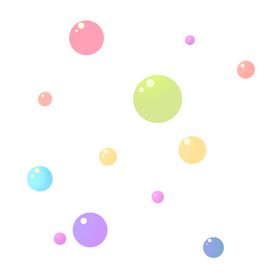 七彩泡泡彩色泡泡闪光png