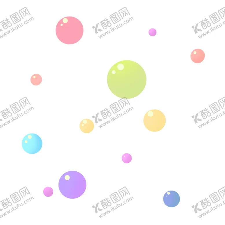 编号：59289307020827448100【酷图网】源文件下载-七彩泡泡