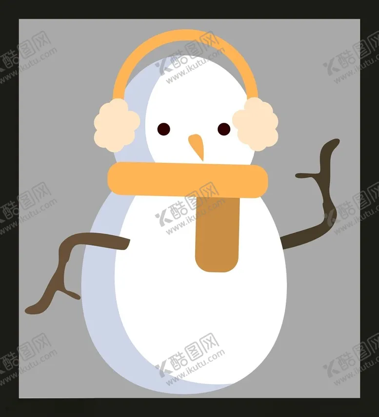 编号：55563902050558437261【酷图网】源文件下载-手绘雪人