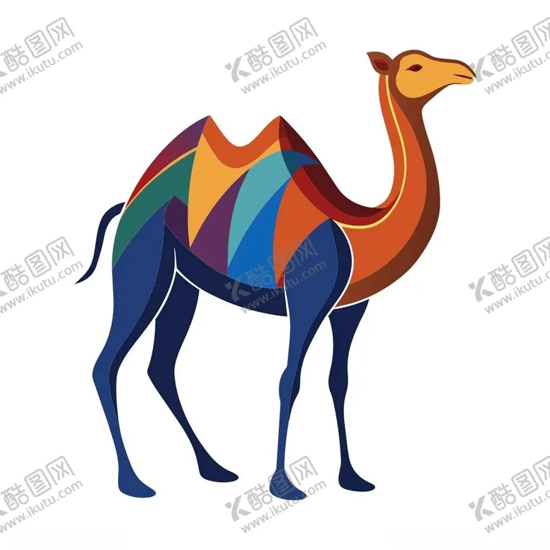编号：93677902251650473803【酷图网】源文件下载-极简主义风格的骆驼头像