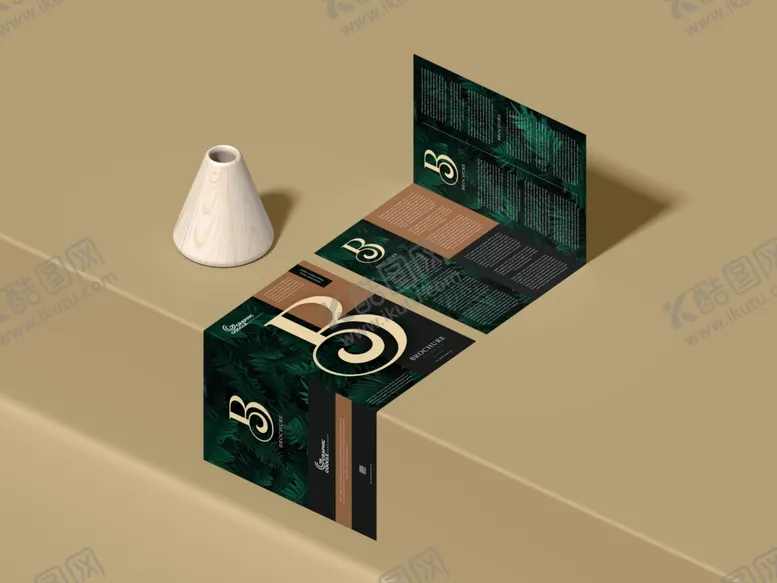 编号：84683606270837465279【酷图网】源文件下载-双折小册子样机