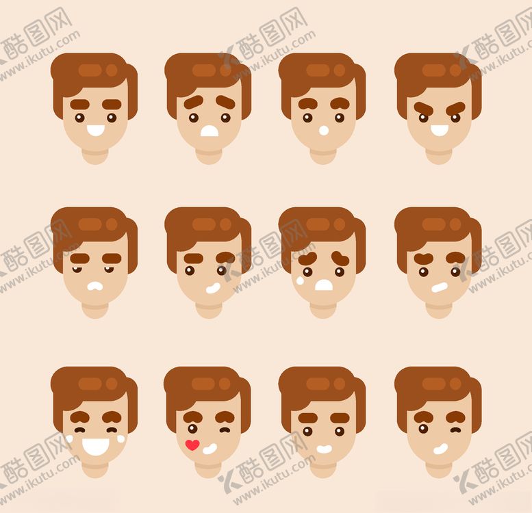 编号：38093009111844312612【酷图网】源文件下载-不同表情