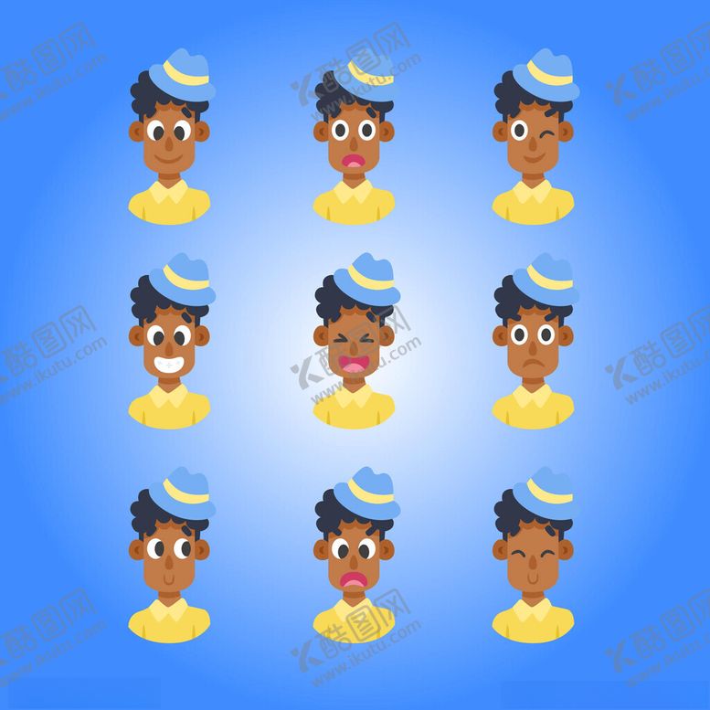 编号：11504011171442335516【酷图网】源文件下载-护士头像集合