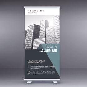 X展架模板易拉宝