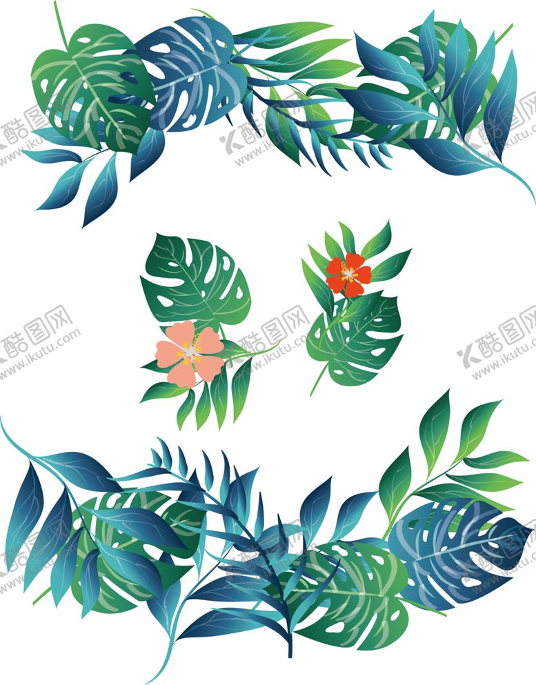 编号：91487204300844448970【酷图网】源文件下载-芭蕉叶热带
