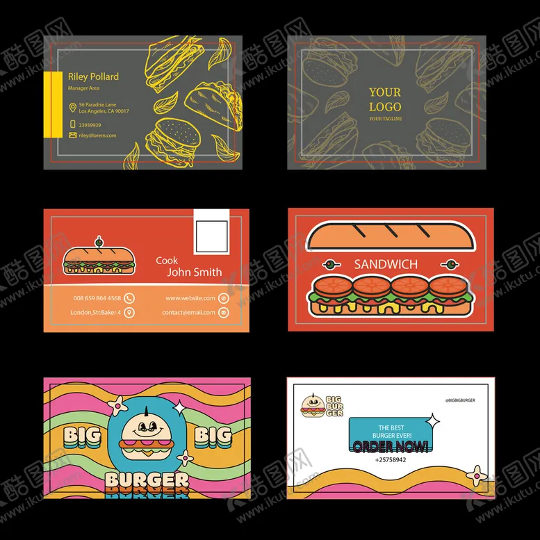 编号：22568706291909352219【酷图网】源文件下载-多彩创意信封设计集合