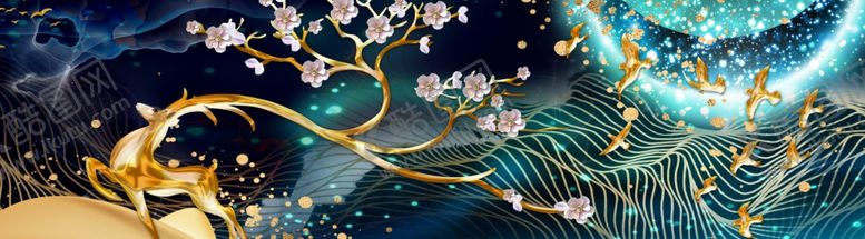 编号：10501309250153506623【酷图网】源文件下载-抽象装饰画