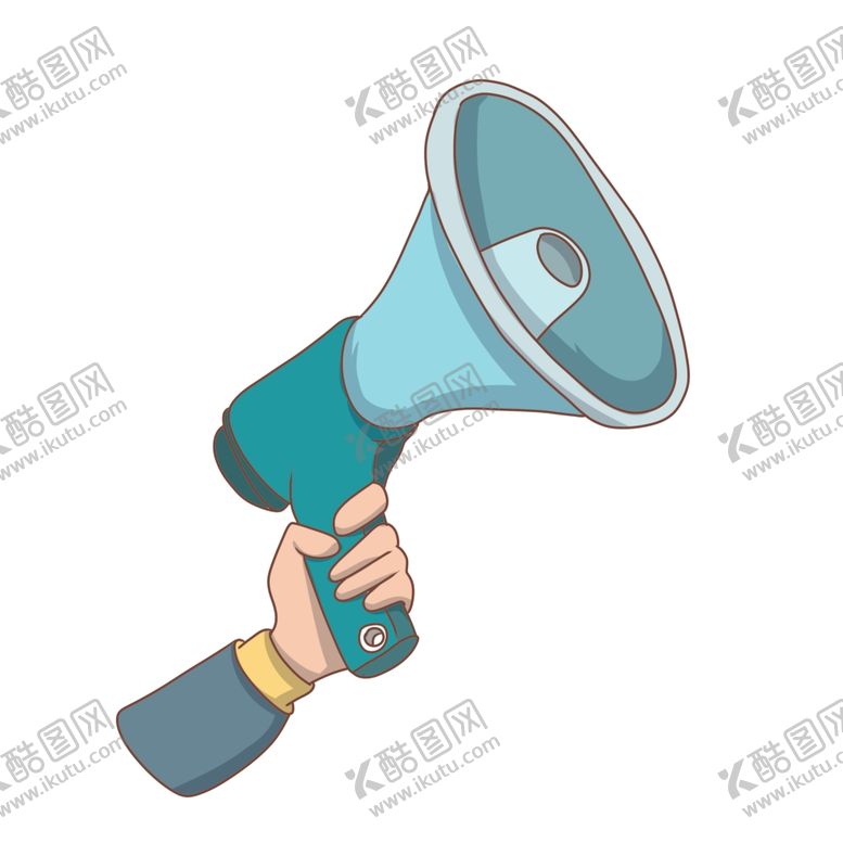 编号：70087207071021096012【酷图网】源文件下载-扬声器呼喊卡通夸张喇叭