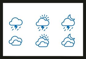 天气标识图标