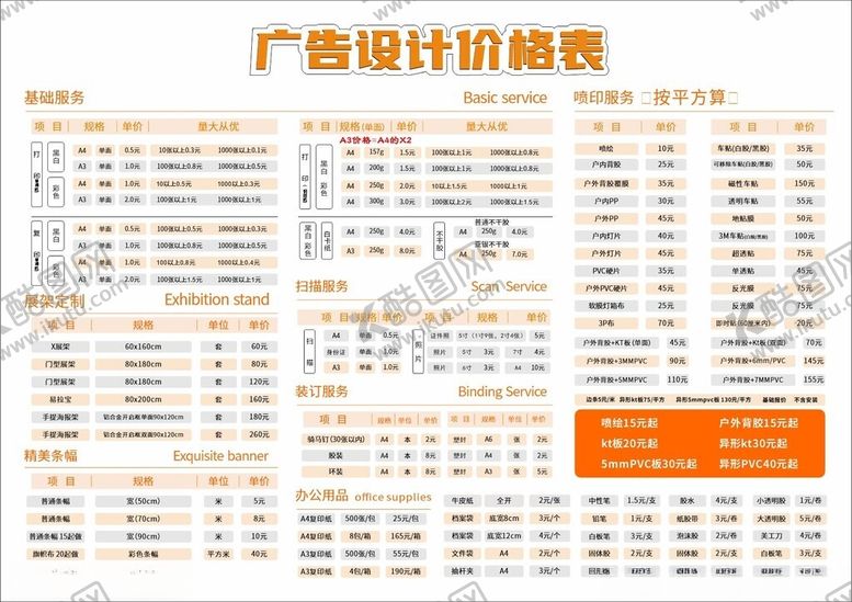 编号：40855701280841511942【酷图网】源文件下载-图文店价格表