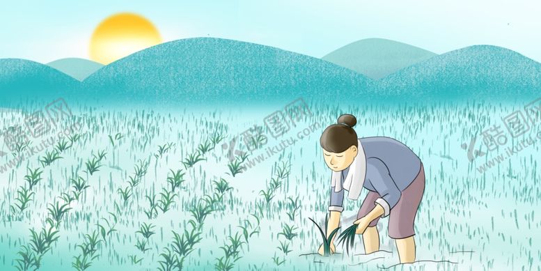编号：71729604231604526438【酷图网】源文件下载-春种播种卡通背景