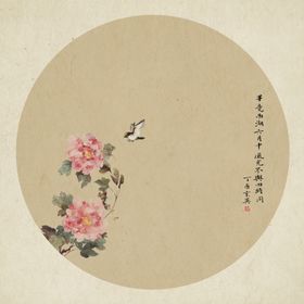 中国风工笔画背景