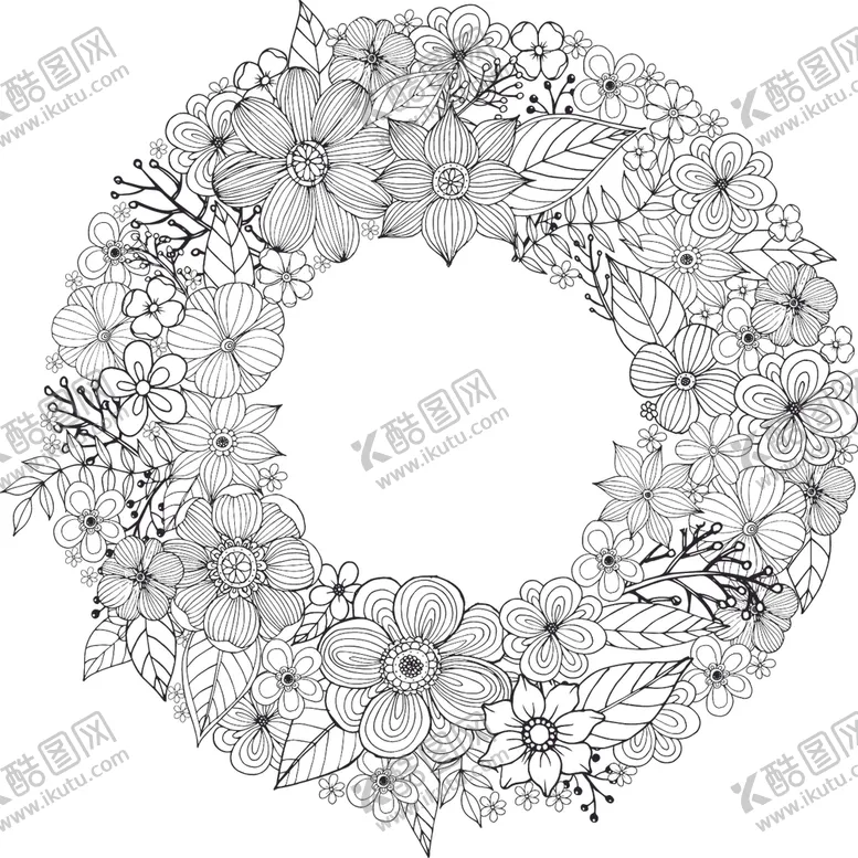 编号：70513307012144412133【酷图网】源文件下载-曼陀罗花纹
