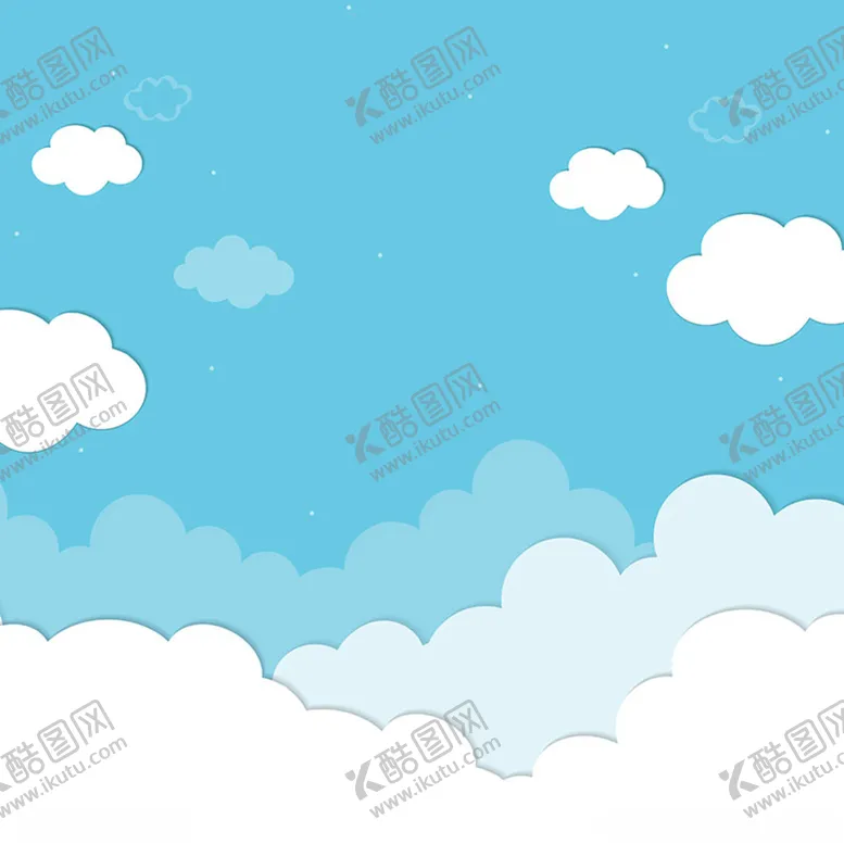 编号：95173003251210438563【酷图网】源文件下载-卡通蓝天白云