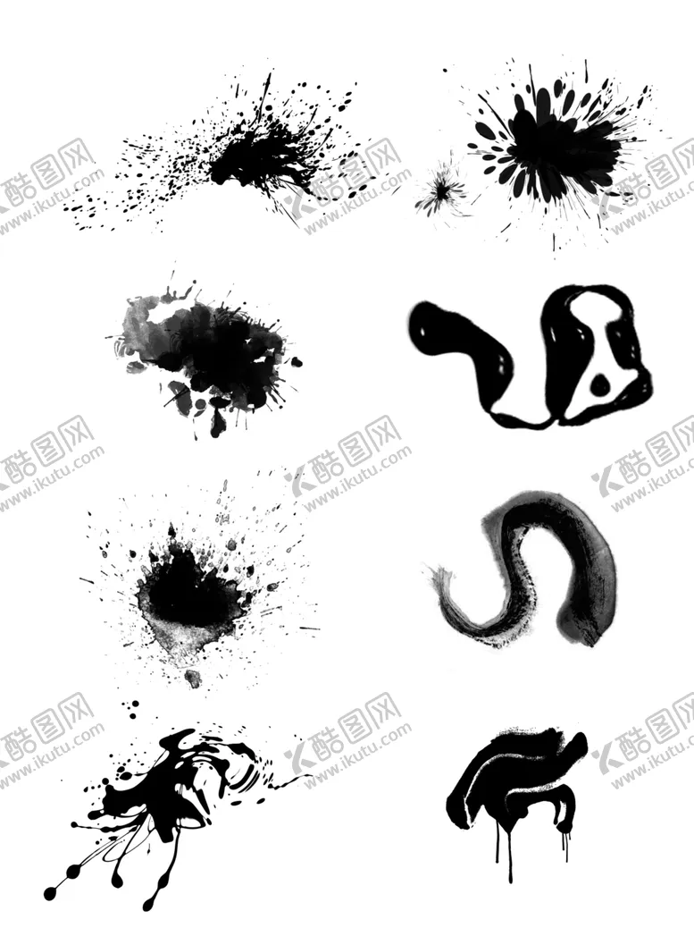 编号：17418906280009185298【酷图网】源文件下载-水墨元素