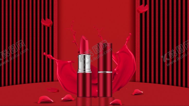 编号：68268309131410544377【酷图网】源文件下载-口红海报