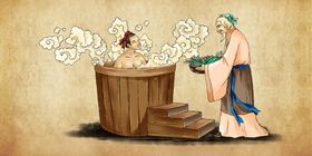 中药养生传统复古古风背景素材