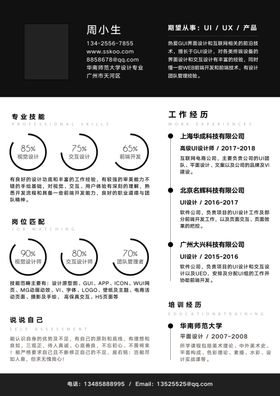 简历模板求职应聘速职报告