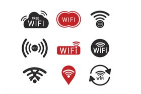 wifi图标矢量单色