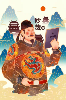 中国风海报潮潮广告潮服装潮背景