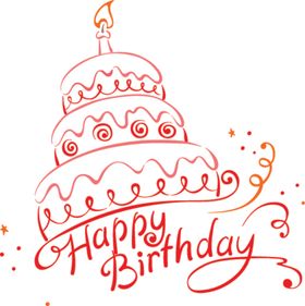 生日蛋糕卡 生日快乐 反