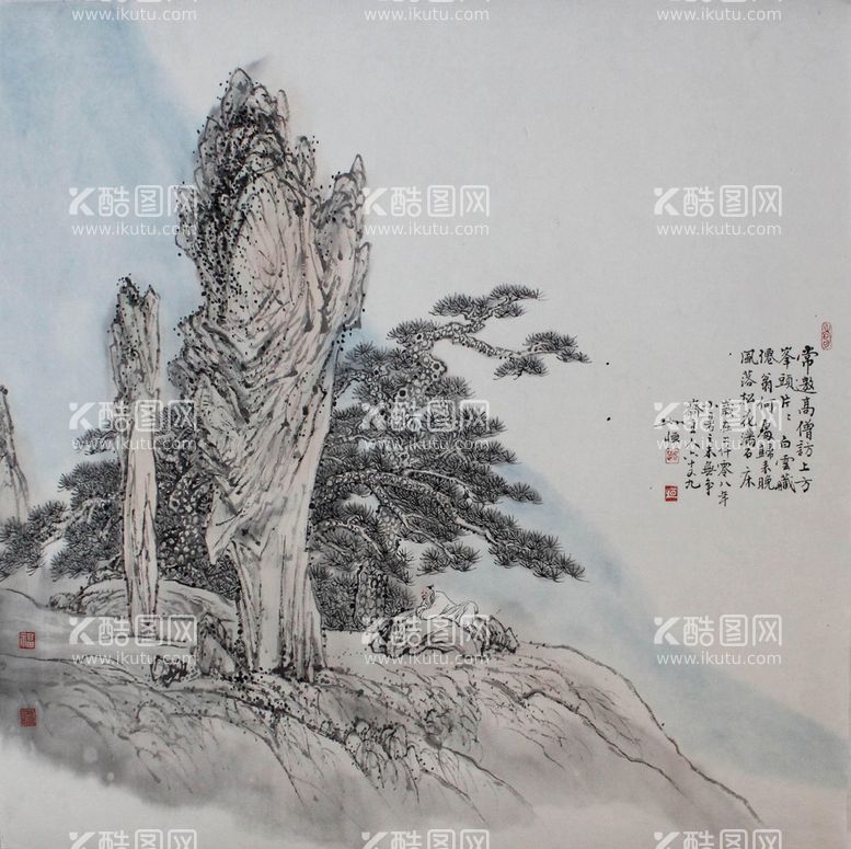 编号：83940710062120331596【酷图网】源文件下载-国画山水画