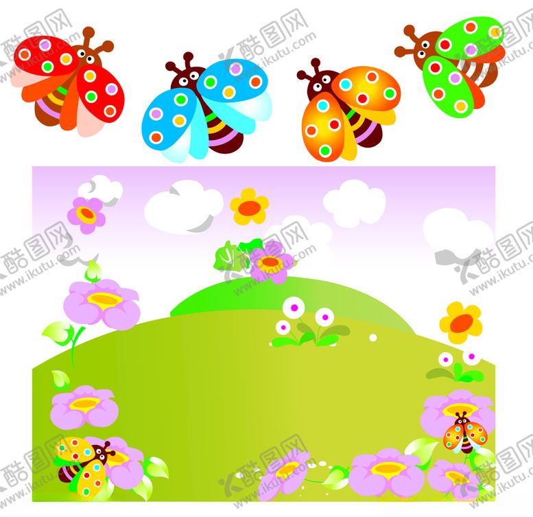 编号：63163106191556165316【酷图网】源文件下载-蜜蜂卡通矢量图片儿童插画