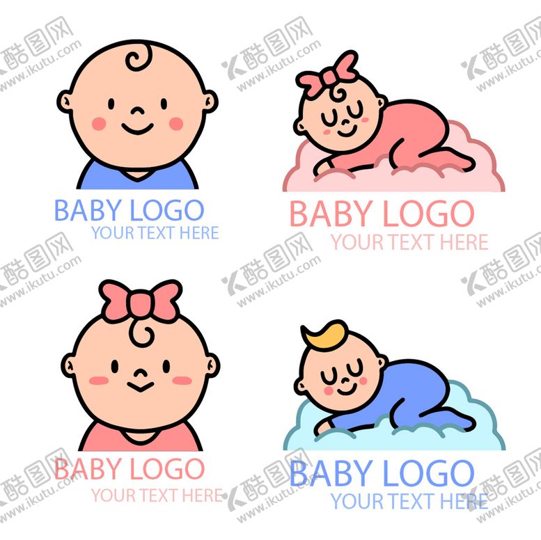 编号：32610809240032064239【酷图网】源文件下载-婴儿logo
