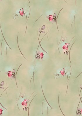 清新花卉图案背景纹理