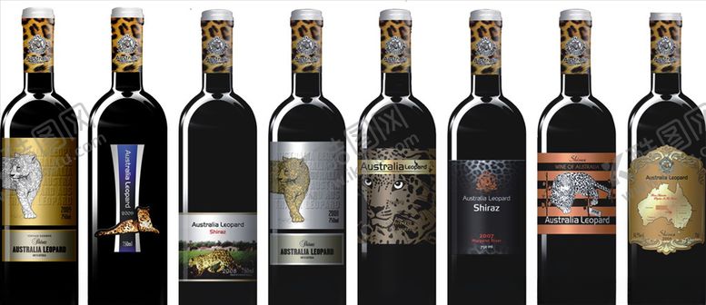 编号：41404309090121006908【酷图网】源文件下载-澳洲豹葡萄酒