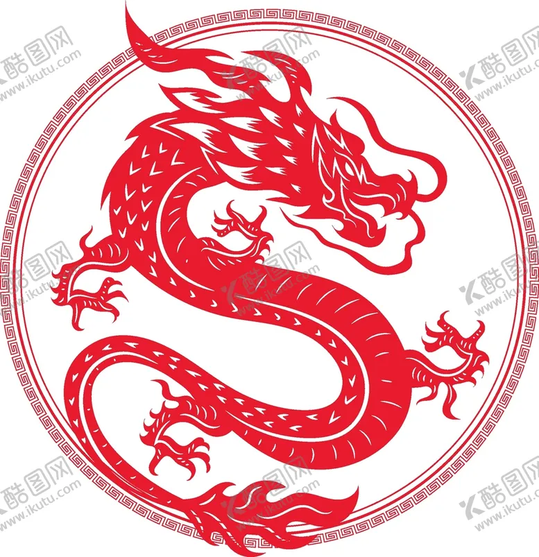 编号：52431910190026003854【酷图网】源文件下载-中国龙矢量图