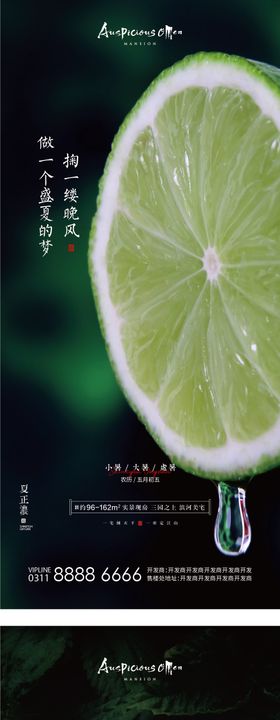 大暑小暑处暑夏天节气海报