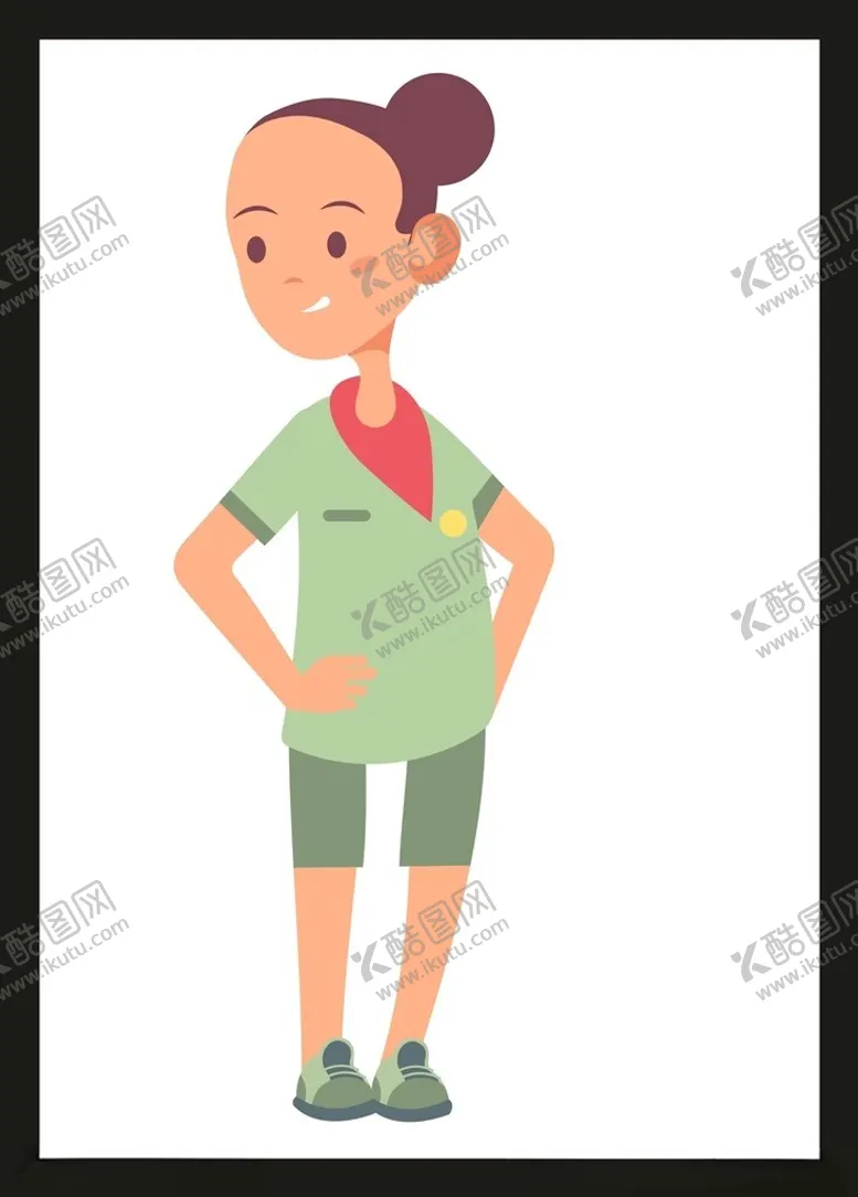 编号：21864501310814366448【酷图网】源文件下载-手绘卡通女孩