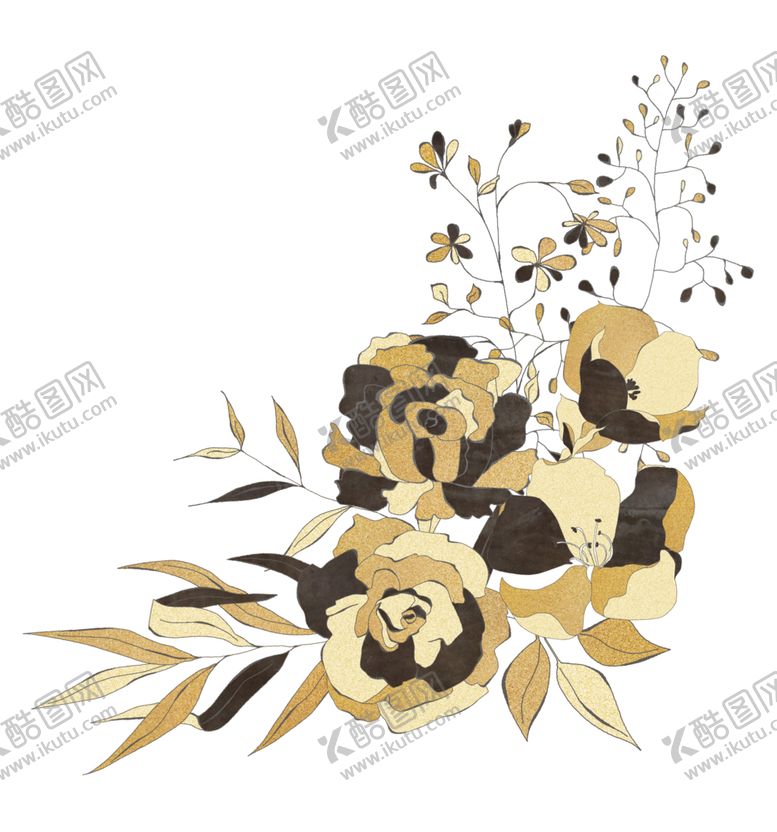编号：59069507081920519196【酷图网】源文件下载-简约手绘花叶