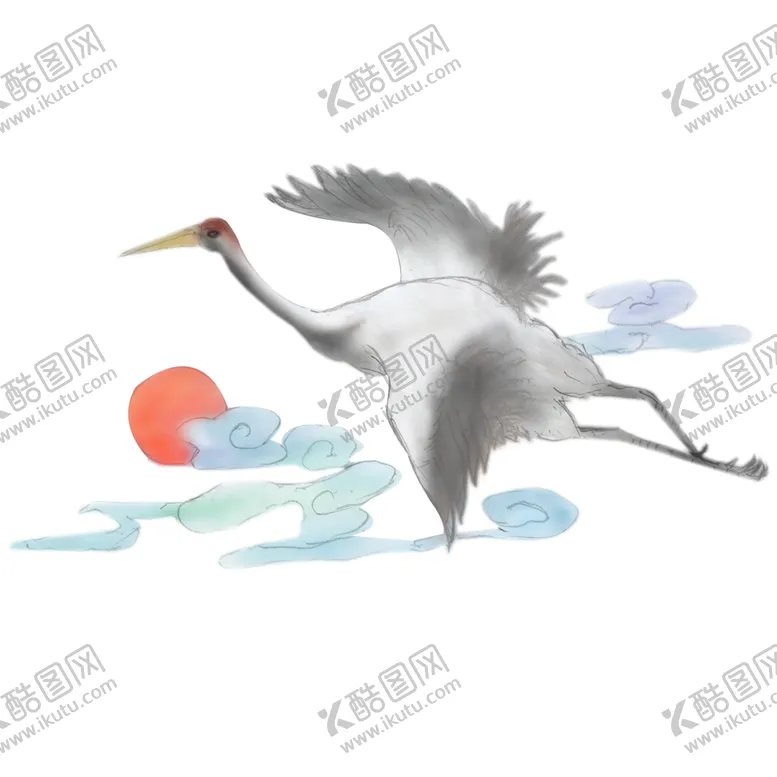编号：40051503310948226855【酷图网】源文件下载-仙鹤元素