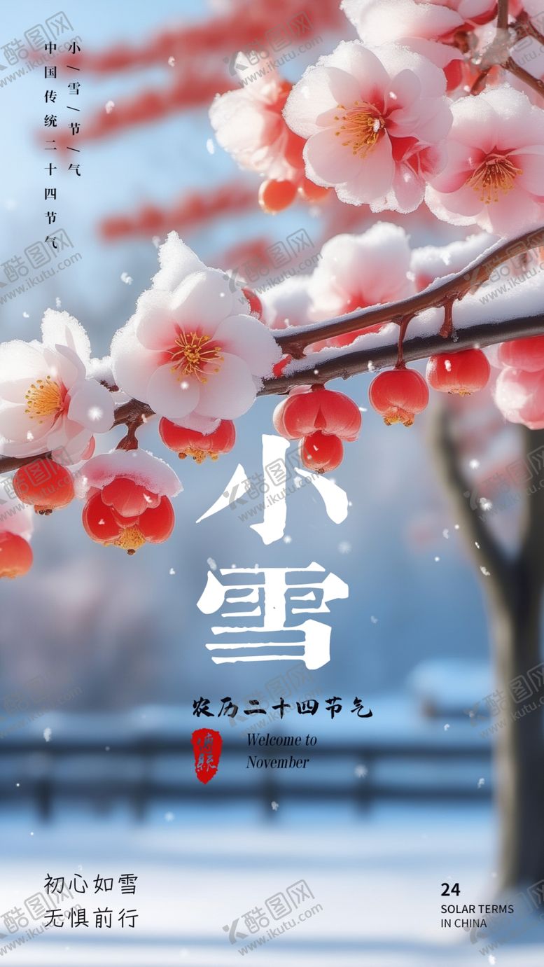 编号：40225312100353002807【酷图网】源文件下载-地产小雪海报