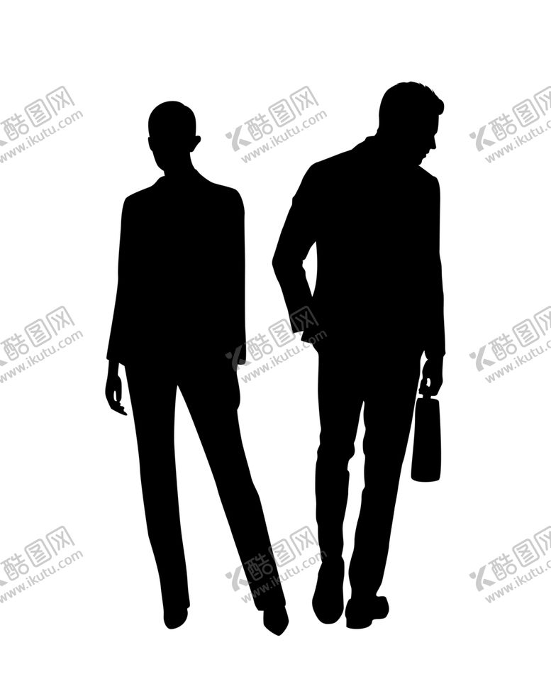 编号：94259805060339525048【酷图网】源文件下载-商务人物剪影